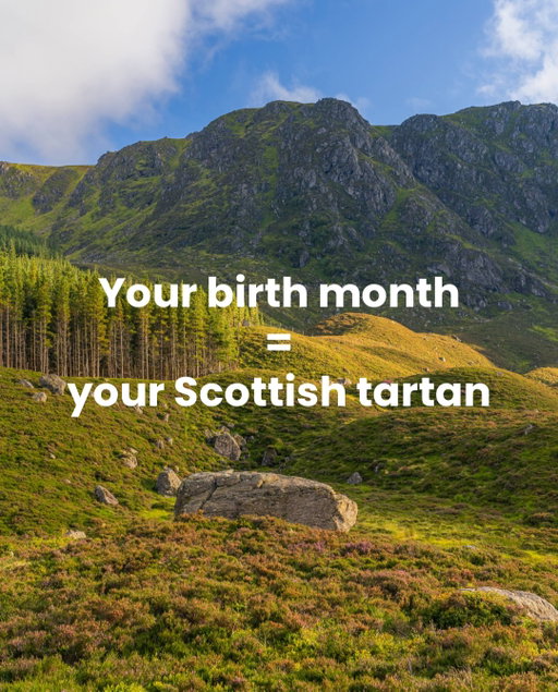 Your birth month = your Scottish tartan! 🏴󠁧󠁢󠁳󠁣󠁴󠁿 Whether you’re part of the Tartan Army or simply love Scotland, tartan is for everyone! 😍💙

Let us know which tartan you got! 👇

📷 Tartan imagery: Scottish Register of Tartans

#Scotland #VisitScotland #ScotlandTravel #ExploreScotland