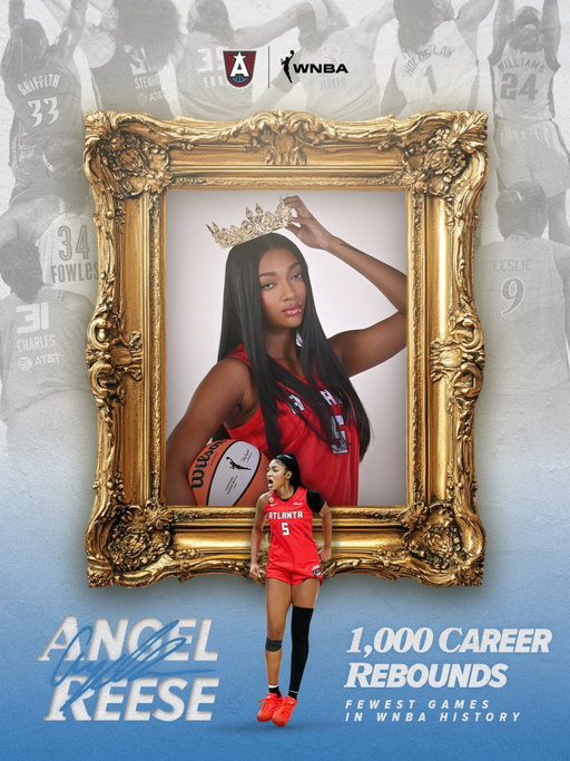 She’s sitting at the TOP 👑

With her 6th rebound of the night, Angel Reese is the fastest player to reach the 1000 rebound milestone in WNBA history!
