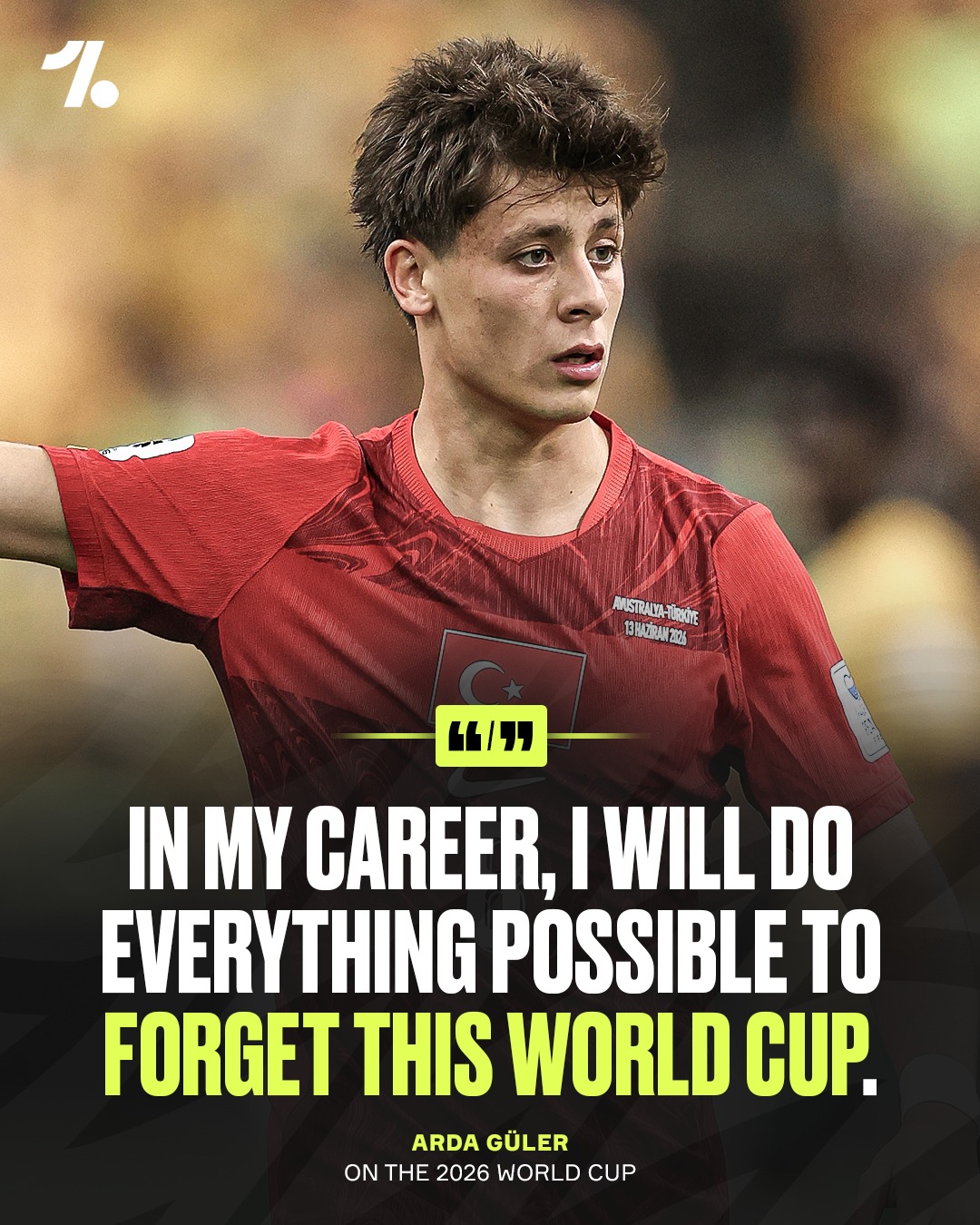 Arda Güler has claimed the objective of the rest of his career with the Turkish national team will be to forget the 2026 World Cup ever happened...ouch 😬🇹🇷

A really tough pill to swallow for the youngster who has claimed that with so many players from top leagues, his team should have done better this summer 💔