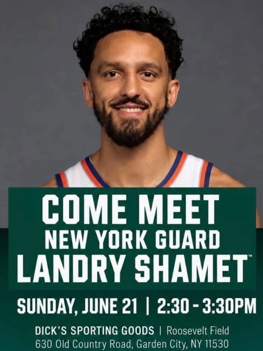 Come meet Landry Shamet at @dickssportinggoods 

#fyp #viral #explore #knicks #shamet