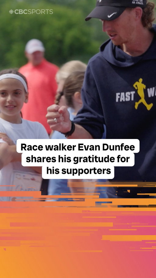 @evandunfee is Richmond, B.C. down🙂‍↕️🇨🇦

@drheroux speaks to Dunfee about his love of representing his hometown and inspiring other Canadians to race walk