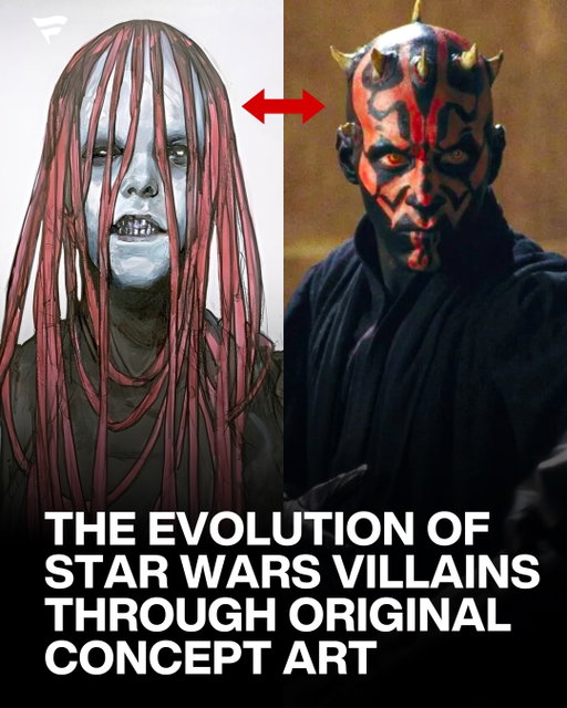 This is what your favorite Star Wars villains could have looked like 👀

Before they became icons of the dark side, they existed only on paper. Darth Vader, Maul, Dooku, Grievous, and Palpatine all went through countless design stages in original Star Wars concept art.

From Ralph McQuarrie’s early visions of Vader to experimental nightmare sketches for Maul and early cyborg iterations of Grievous, these villains were refined over and over before reaching their final form on screen.

Which early design is your favorite?

(via @bobabuffet & u/TheLoganDickinson)