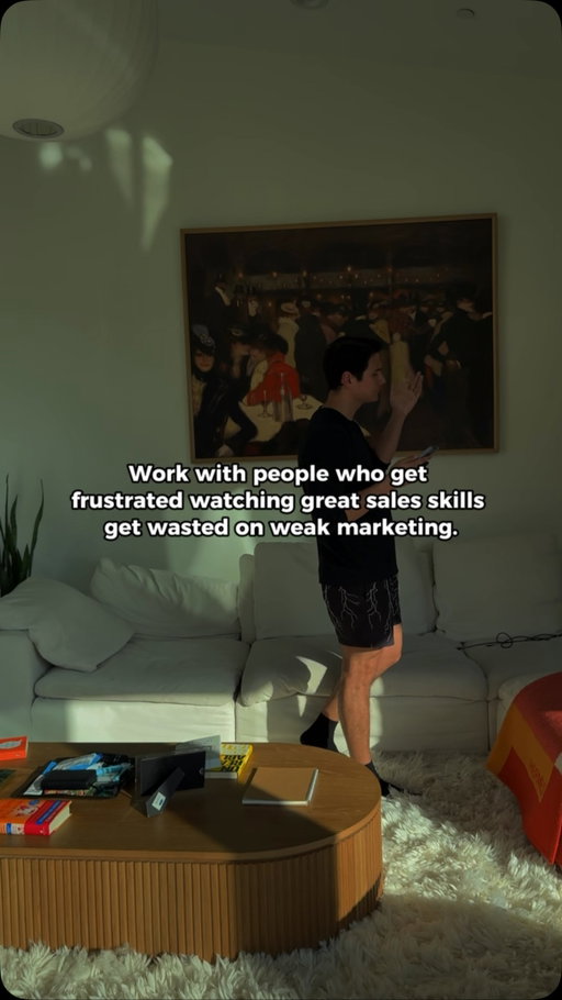 Work with people who get frustrated watching great sales skills get wasted on weak marketing. If your team is highly skilled at closing deals but your marketing system is delivering cold, unqualified leads, you are actively burning your revenue potential. 

Top tier sales talent wants to win, and they will quickly get exhausted trying to carry the weight of an unoptimized funnel.

To build a sustainable business that scales from operator to owner, your marketing engine needs to do the heavy lifting before anyone ever jumps on a call. By setting up predictable performance marketing campaigns and AI assisted automation, you consistently provide your team with premium, ready to buy prospects. Drop a comment below if you have ever seen a great salesperson held back by bad marketing.

Go to the link in bio to learn how to scale your business 🔗

#salesfunnels #marketingautomation #leadgeneration #b2bmarketing #businessmindset