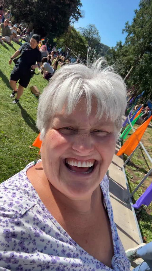 This one was just too much fun! #liveyourbestlife #isupport #bainbridgeislandpridefest #lovegrama #gramacarolyn