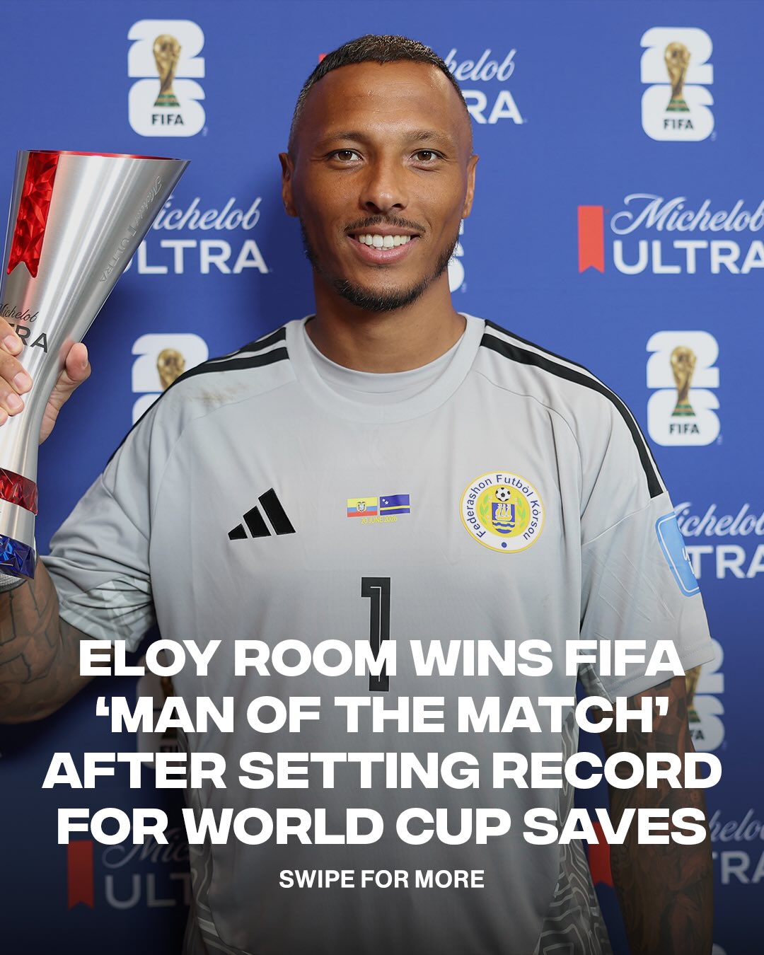 The Eloy Room era is in full effect 🇨🇼⚽️

[📸: via/ GettyImages]