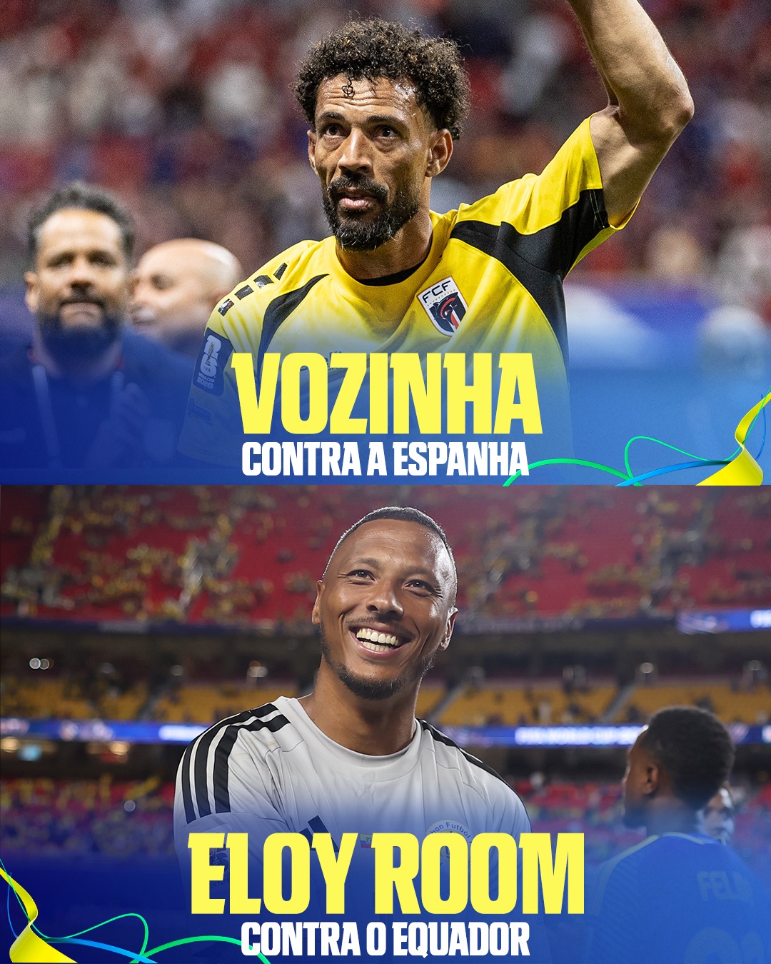 COMPARATIVO DE DUAS ATUAÇÕES HISTÓRICAS! 🔥👏 Separamos os números de Vozinha, goleiro de Cabo Verde na partida contra a Espanha, e Eloy Room, guarda-redes de Curação contra o Equador! PAREDÕES QUE DEIXARAM O SEU NOME NA HISTÓRIA! 

👉 Assista à Copa do Mundo FIFA pela CazéTV, no #DisneyPlus, sem custo adicional.

#ESPN2026 #FIFAWorldCup