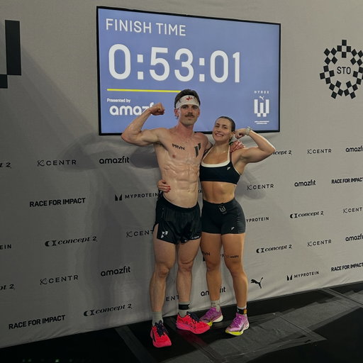 HYROX World Champs 🇸🇪 | 53:01 Mixed Doubles

1st Place AG (16-24) and 8th Overall/825

Age Group World Record

Double or nothing

Had an absolute blast chasing down another age group World Championship this morning with @lindsayybessegato 

Figured we were in great shape to shave a few mins from our October qualifying time of 56:40, and had our sights set on the age group win + a 53min finish

That’s a wrap on a very memorable season & weekend

Time for a beer

@1stphorm 
@prvnfitness 
@wodify 

#WEDOTHEWORK
#LEAVENODOUBT