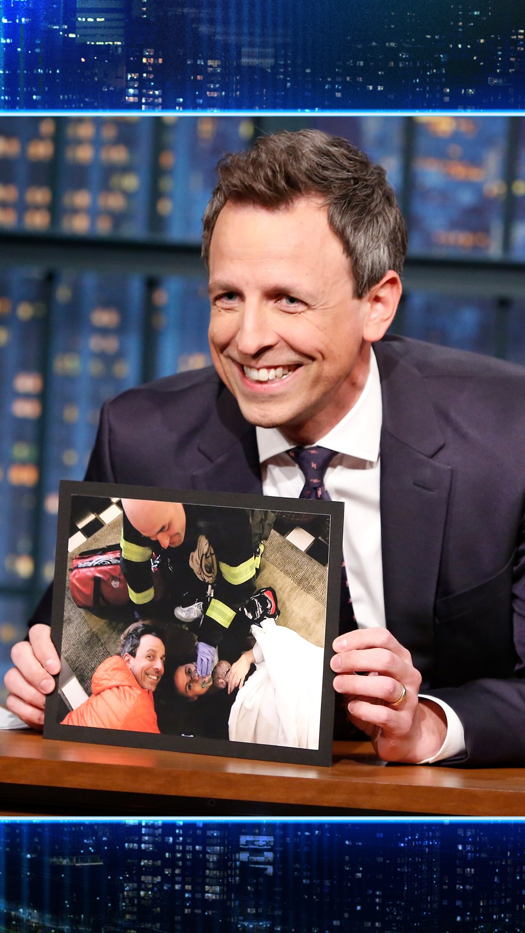 @sethmeyers shares the story of his wife giving birth in their apartment lobby 😅
Happy Father’s Day!

Original Air Date: April 9, 2018