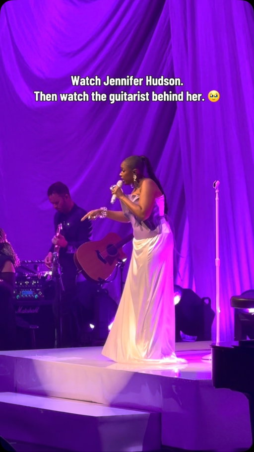POV: You’ve waited half your life to hear Jennifer Hudson sing And I Am Telling You live and then you notice the guitarist behind her feeling every single note!!