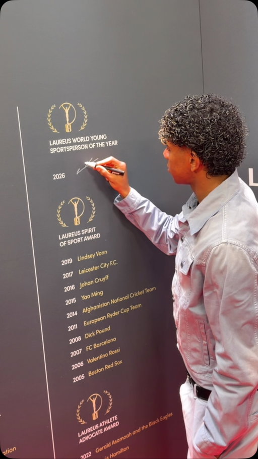 Signing on for a first FIFA World Cup start 🖊️ ⚽️

Lamine Yamal - Laureus World Young Sportsperson of the Year

#FIFAWorldCup