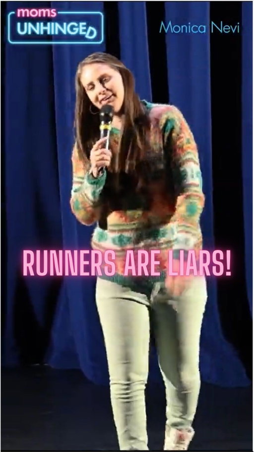 Runners are a bunch of liars! Don't trust them!⁠
⁠
Find a show near you at www.momsunhinged.com⁠
⁠
#MomsUnhinged #MomComedy #MomLife #FunnyMoms #MomHumor #StandUpMom #RealMomLife⁠
