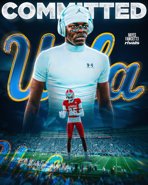 BREAKING: Class of 2029 CB Kiingbaraka Kizzee has Committed to UCLA, he tells me for @Rivals.IG

The 6’3 185 CB chose the Bruins over Oregon and Notre Dame

He was named a Freshman All-American last season 

“God’s Plan”