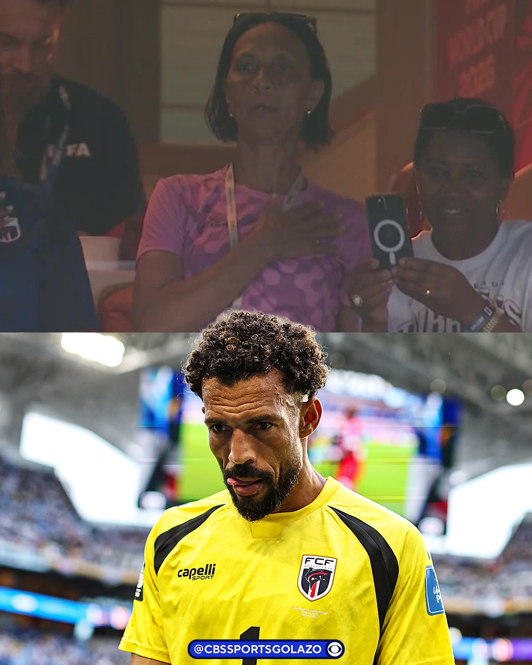 Vozinha’s mom has made it to Cabo Verde’s game against Uruguay ❤️

She unfortunately missed his incredible performance against Spain due to visa issues.