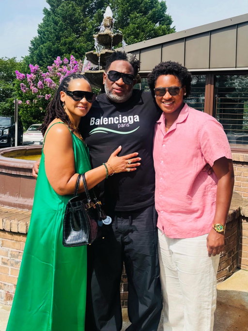 YOU @hankdensoncomedy are our rock, our Home, our strength, our love. You change the temperature of ANY room you enter. The kids are truly blessed to have YOU for a father. You make it look so easy and WE appreciate all the sacrifices you have made and are still making for our babies. We love you so much my love HAPPY FATHERS DAY!!! 

#fathersday 
#love 
#thebest