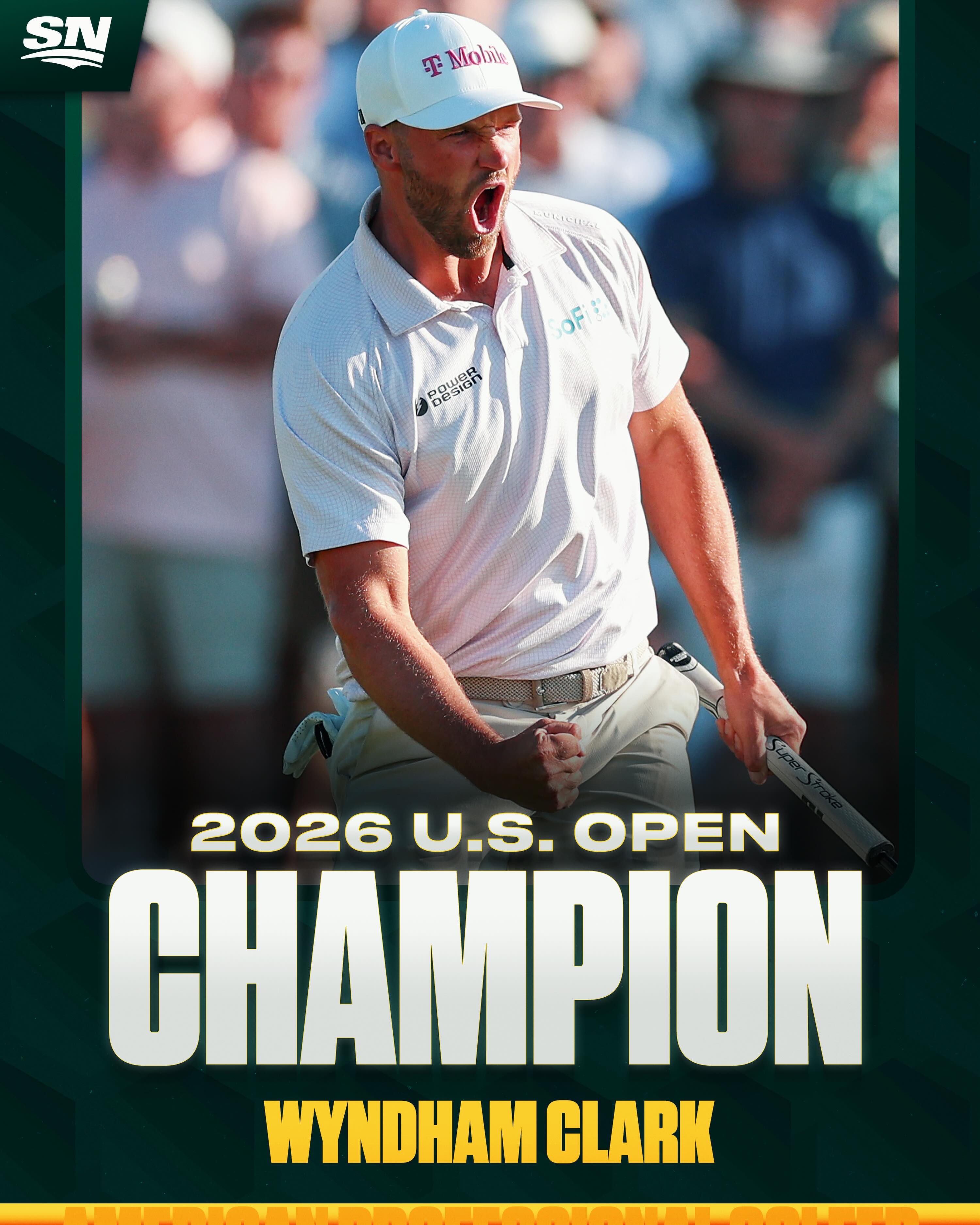 WYNDHAM CLARK IS A U.S. OPEN CHAMPION FOR THE SECOND TIME IN HIS CAREER 🏆