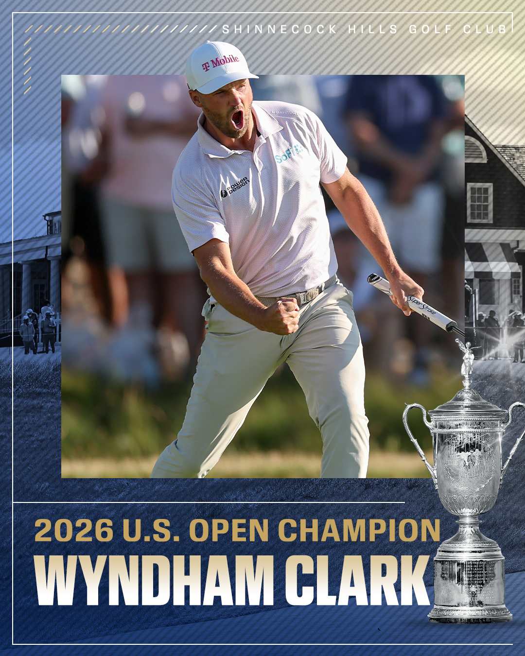 WYNDHAM CLARK CONQUERS SHINNECOCK HILLS TO WIN HIS SECOND U.S. OPEN 🏆🏆

Clark becomes the fifth player in U.S. Open history to lead by multiple shots after all four rounds 🔥