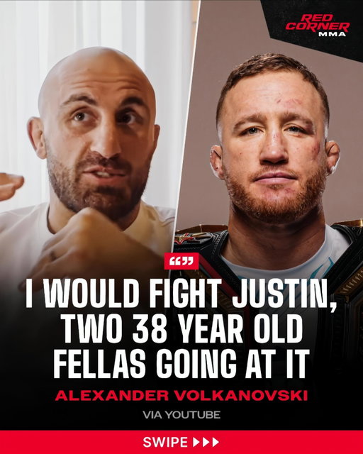 Alexander Volkanovski admits he’s ready to fight Justin Gaethje for the lightweight title if that’s what the UFC wanted. 😅

“If the UFC were to offer it, of course. Two 38-year-old fellas going at it in the lightweight division.”

Via @alexvolkanovski