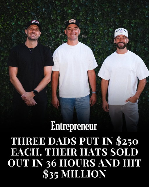 Bart Szaniewski, Grant Eastey and Ejay O'Donnell turned a group chat about diaper blowouts and sleepless nights into Dad Gang — putting in $250 each to print 100 hats that sold out in 36 hours.

The brand has since sold over one million hats, hit $35 million in revenue and just brought on Gary Vaynerchuk as a partner.

This is the story of @dadgang.co.