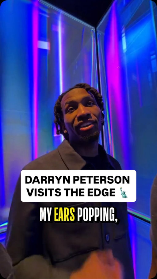 @darrynp1 visits Edge ahead of draft night in NYC! 🗽Watch the 2026 NBA Draft on June 23-24!