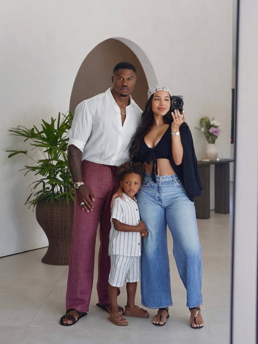 Asher is so lucky to have you, and so am I ❤️ Happy Fathers Day @simeonpanda. We had such a cute little day at @rodeodrive Concours d’Elegance 🏎️