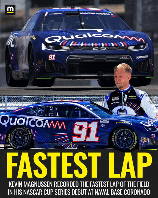 Kevin Magnussen takes the FASTEST LAP in his NASCAR debut at Coronado! The Trackhouse driver finished 27th on the day.