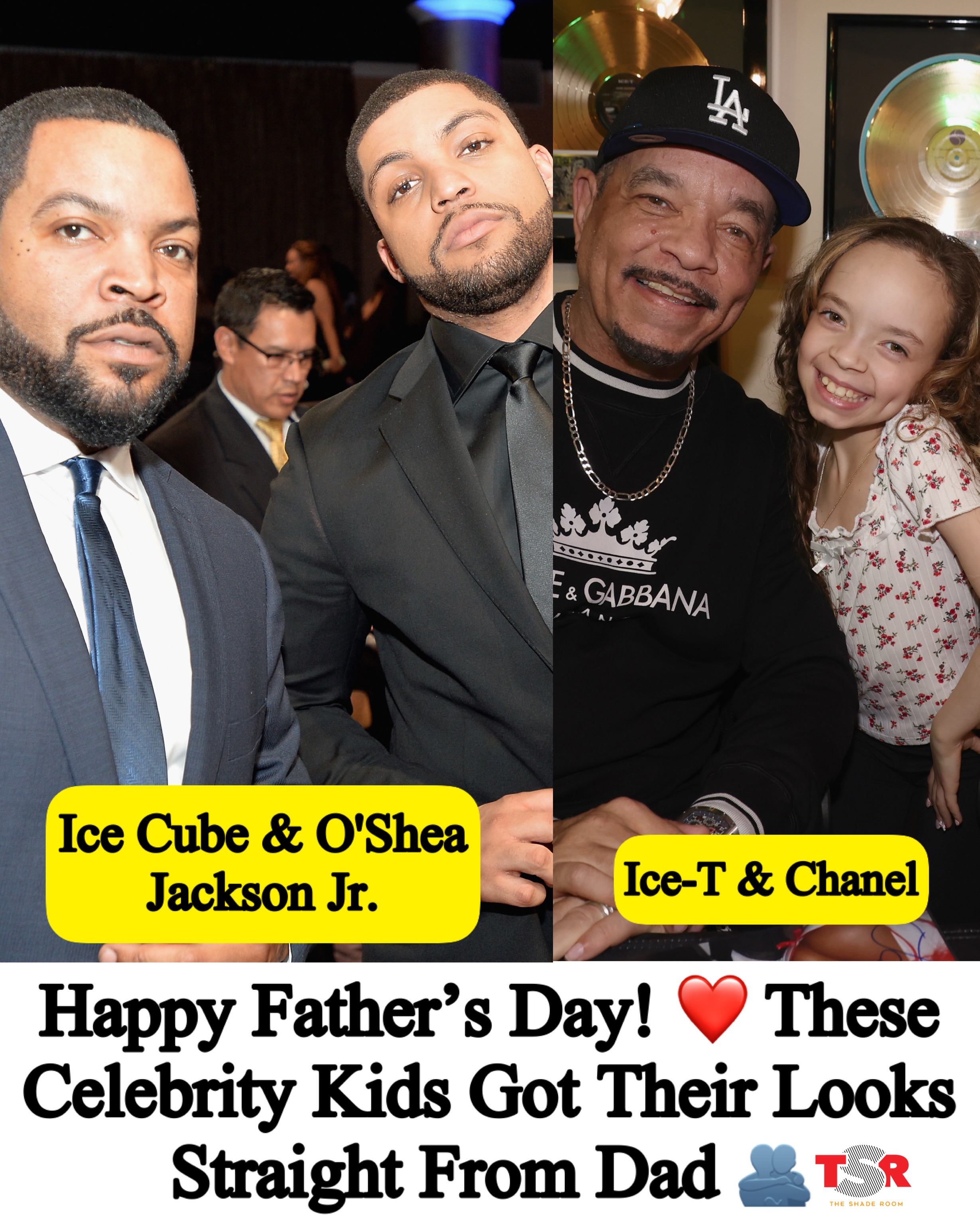 #TSRLookAlikes: Happy Fathers Day! ❤️ #Roomies, which father-child duo looks the most alike? 👀👇🏾 (SWIPE) — (📸: @gettyimages) ✍🏾: #TSRStaffLGx