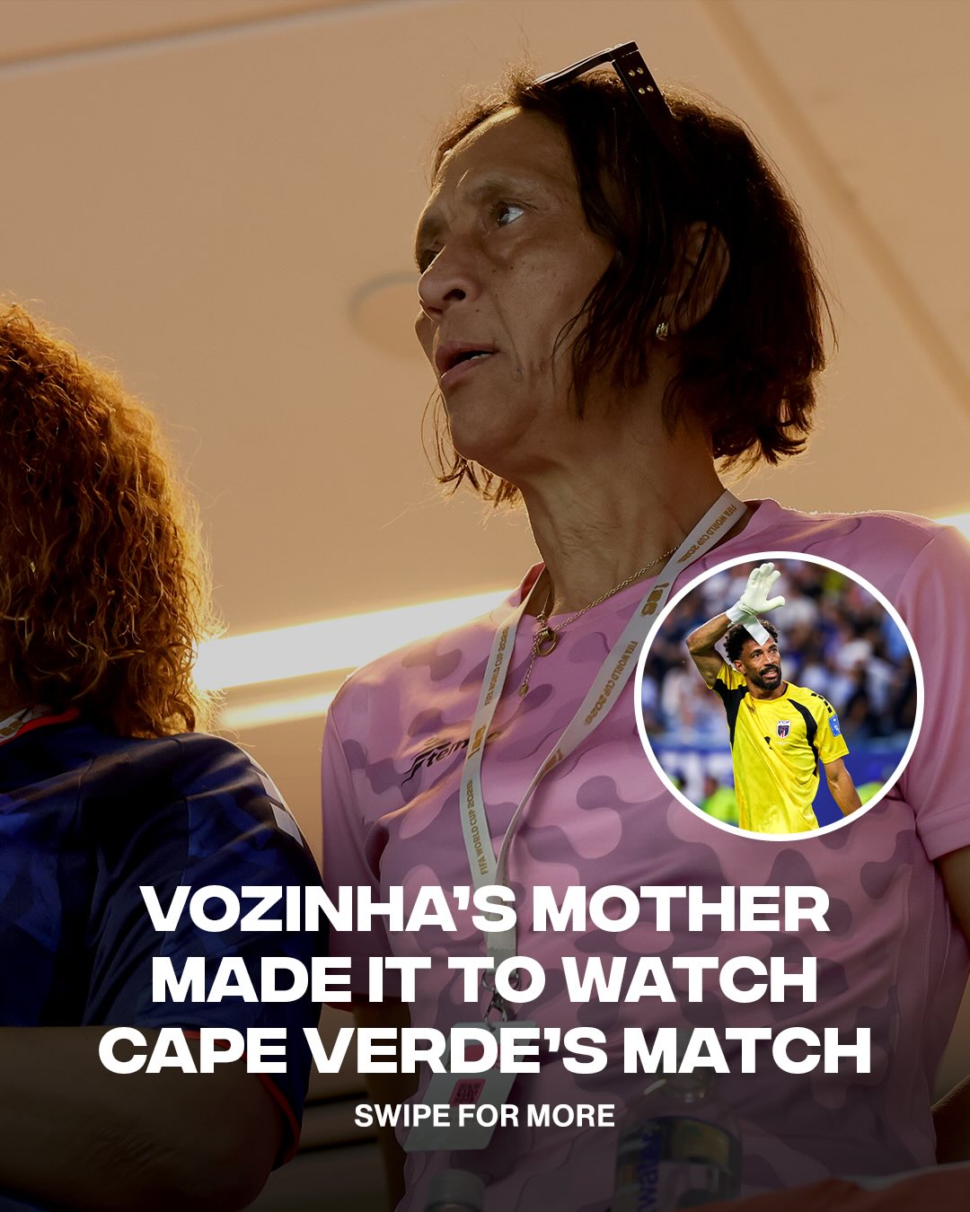 You love to see it 🥺

Vozinha’s mom really made it to watch Cape Verde’s match against Uruguay❤️

[📸: via/ GettyImages]
