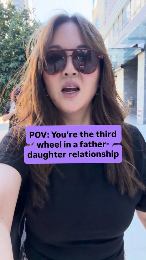 Father’s Day dinner with a daddy-daughter duo who act like I’m interrupting their date.  #fathersday #father #daughter