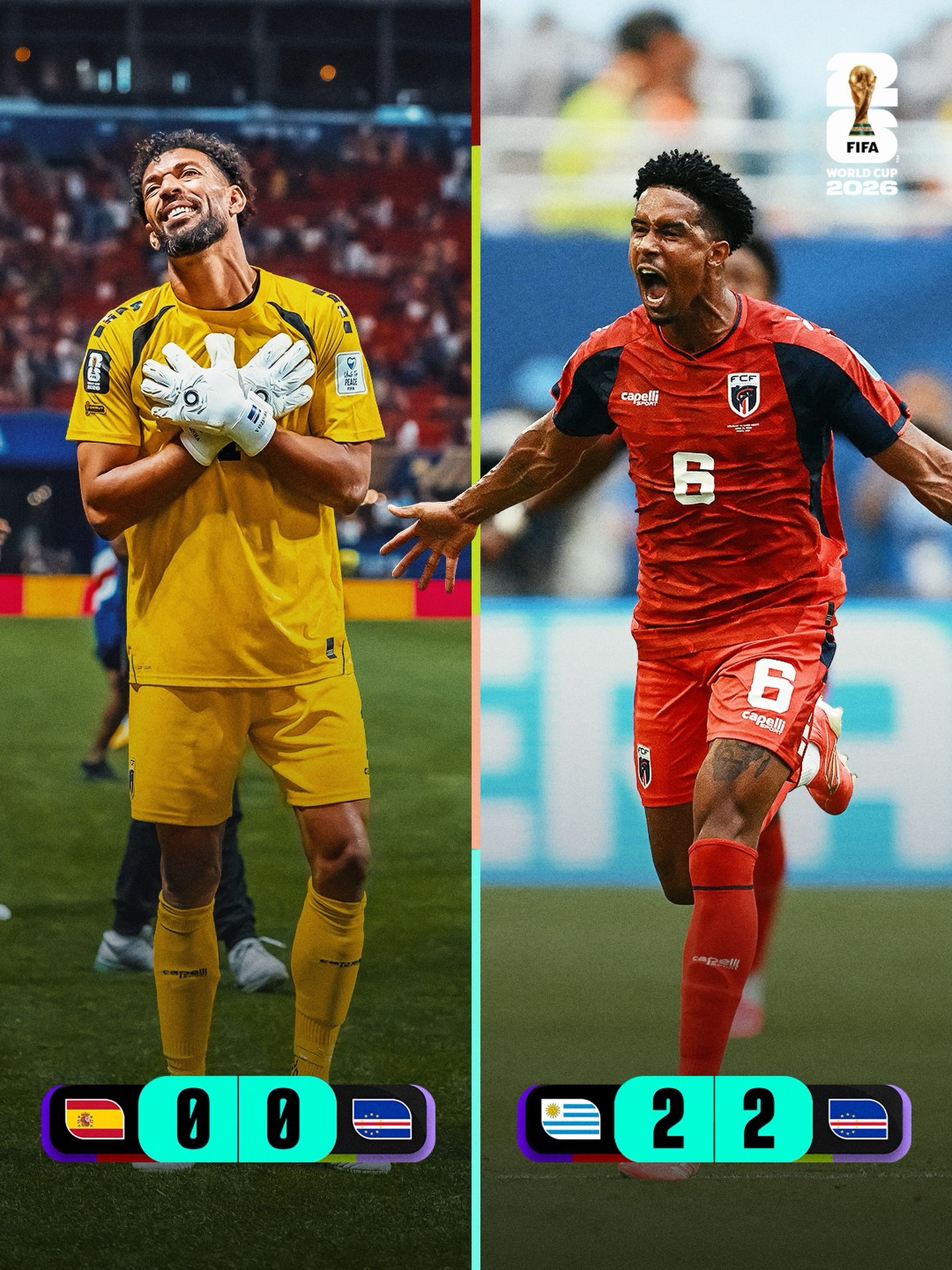 Cabo Verde are unbeaten at the #FIFAWorldCup 🇨🇻