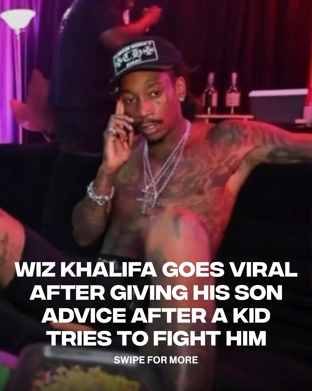Respect to Wiz for de-escalating the situation & keeping the peace ☮️ 

Happy Father’s Day to all the Dads out there giving their young ones great advice 🙌

[🎥: via/ X wizkhalifa]