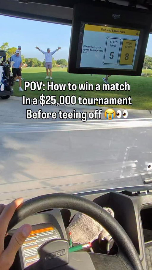 Ended up being a wild match… #golf #match #headband