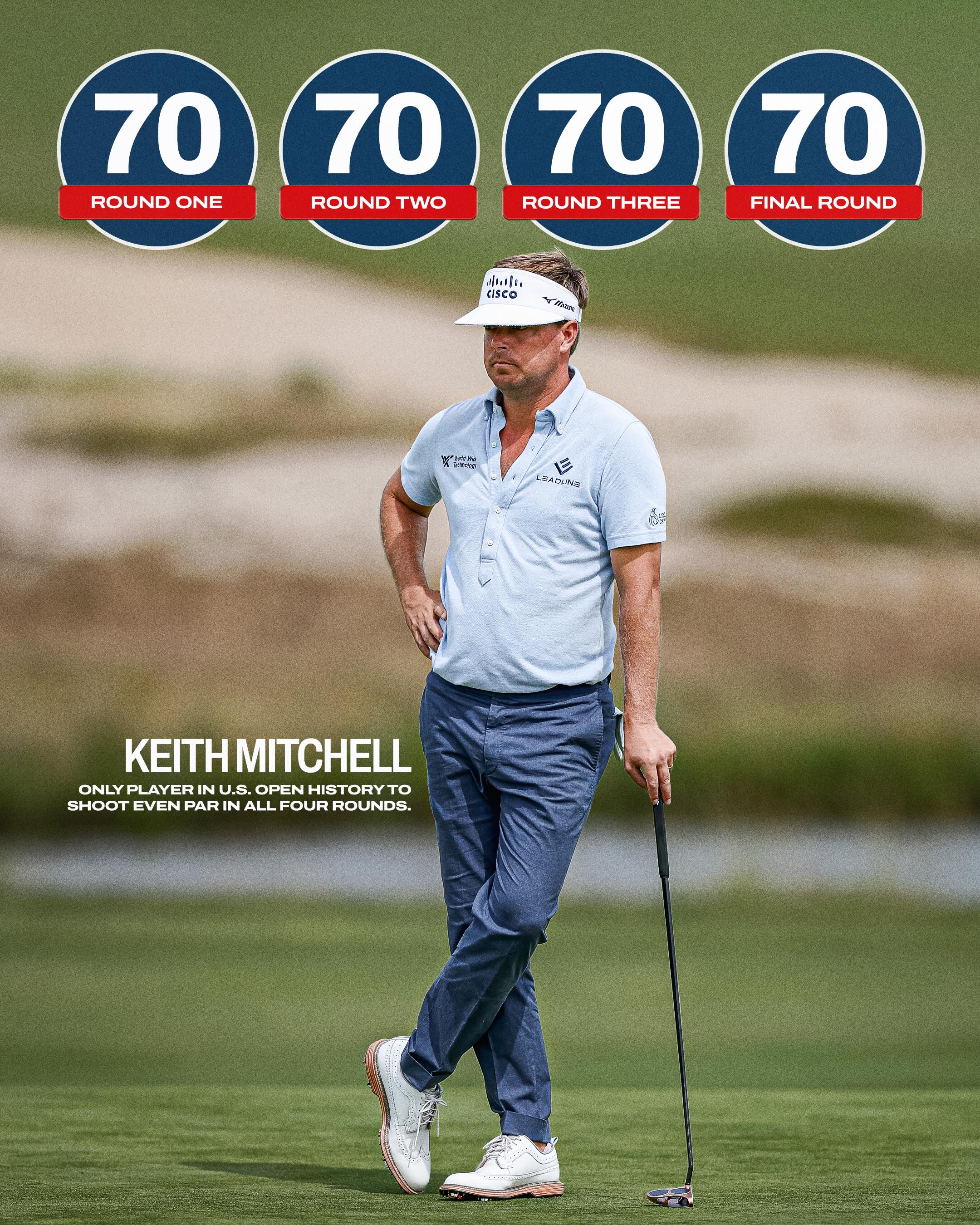 “I’ve never necessarily believed that I was … able to accomplish something this big, and for me right now, a T4 is a win in my book.”

@K_M_Mitchell earned a spot @USOpenGolf via 36-hole Final Qualifying, and he battled back from an opening-nine 41 on Thursday to share fourth place at Shinnecock Hills, his first career major showing better than T20.

And with a top-four finish, he qualifies for his third Masters.