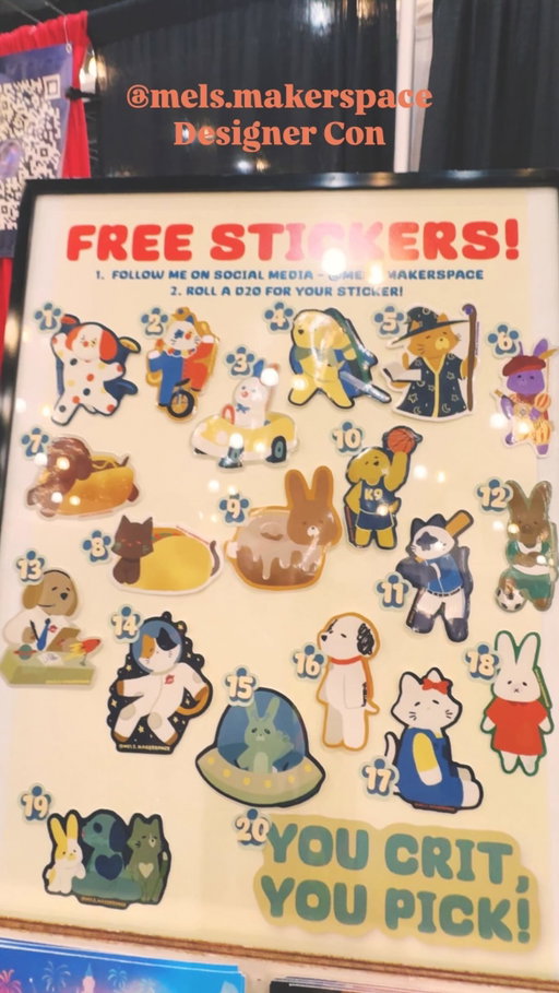 Nothing activates my survival instincts faster than spotting a “FREE STICKERS” sign at Designer Con!
Yes I did still support by buying a🇵🇭 Mentioned sticker! Helping out my fellow 🇵🇭
