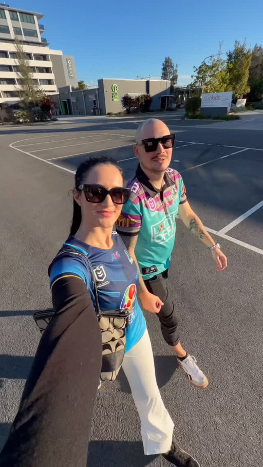 DID THIS REALLY HAPPEN!? 😳🥹 @gctitans #footy #couple #bts #Vlog #nrl