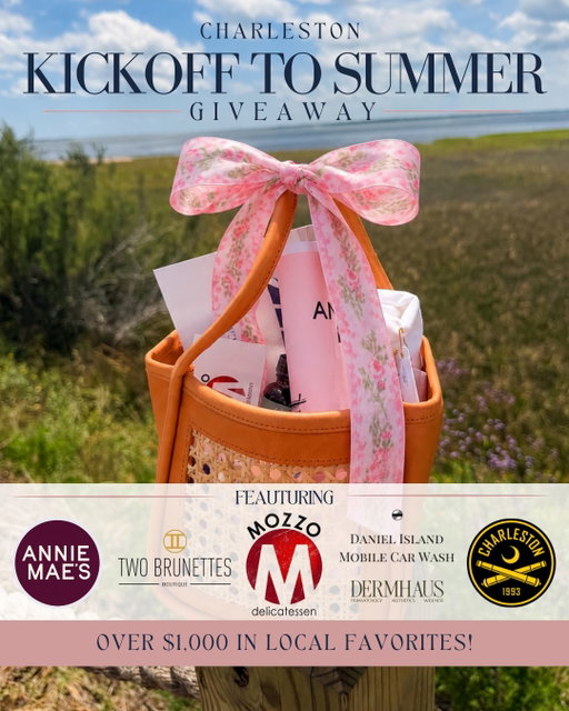 ☀️ CHARLESTON KICKOFF TO SUMMER GIVEAWAY ☀️

There’s nothing quite like summer in Charleston. To celebrate, I’ve partnered with some of my favorite local businesses to give one lucky winner over $1,000 worth of Charleston favorites, summer essentials, and experiences🤍

From beach days and local bites to soccer nights and self-care treats, this giveaway is packed with everything that makes a Charleston summer so good (oh and includes this adorable bag from iiBrunettes as well).

☀️ A $75 Gift Card to Mozzo Deli for your next beach sandwich run
☀️ A $125 Gift Card to Annie Mae’s Bakeshop for a sweet Charleston treat
☀️ A Full Car Detail from Daniel Island Mobile Car Wash ($275 Value)
☀️ A Charleston Tee and Red Beaded Necklace from iiBrunettes ($150 Value)
☀️ Four Tickets to the July 11 Charleston Battery Match ($200 Value)
☀️ A Dermhaus Summer Essentials SPF Bundle ($150 Value)

HOW TO ENTER:
1️⃣ Follow all tagged accounts:
@caitlynlcampbell 
@mozzochs 
@iibrunettes
@anniemaesbakeshop 
@danielislandmobilecarwash 
@dermhaus.us 
@charlestonbattery 

2️⃣ Like this post
3️⃣ Tag your friends in the comments (each tag = an additional entry)
4️⃣ Share this post to your story and tag me for a bonus entry

*Must be local to the Charleston, SC area*

Winner announced June 26 at 10am EST🤍

Thank you for supporting the local businesses that make Charleston such a special place I call home. Good luck! 🤍