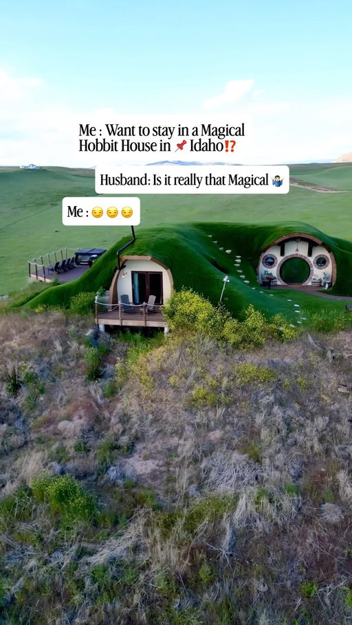 ✨ This might be the most UNIQUE Airbnb I have ever stayed in! 🤯 🏡 
.
🔖 SAVE this post so you can find it when you’re ready to book
.
➡️ SEND to a friend, family member, your adventure-obsessed, unique stay loving pal who would love to check into this spot with you! 
.
👋🏻Hi, I’m McKenzie — based in Boise, Idaho & sharing bucket-list itineraries, hidden gems, unique stays & adventure getaways. ✅ Follow @mckenzieinmotion for more! 
.
🧙 Welcome to the most magical Hobbit House straight out of a storybook. 
.
⚔️ Sleeps 14 adventurers 🛏️ 3 themed bedrooms 🛁 4 bathrooms 🎱 Pool table 🎬 Movie room 🔥 Fire pit ♨️ Hot tub 🏔️ Mountain views 🌾 Surrounded by the most peaceful, wide-open spaces!
.
🪄From the secret entrance in the primary suite to the cozy Hobbit-inspired details throughout, every corner feels like you’ve stepped into Middle-earth.
.
👌🏻Perfect for family reunions, friend getaways, birthdays, or anyone looking for a truly unforgettable stay. ✨
.
💚 Comment “HOBBIT HOUSE” and I’ll send you the link!