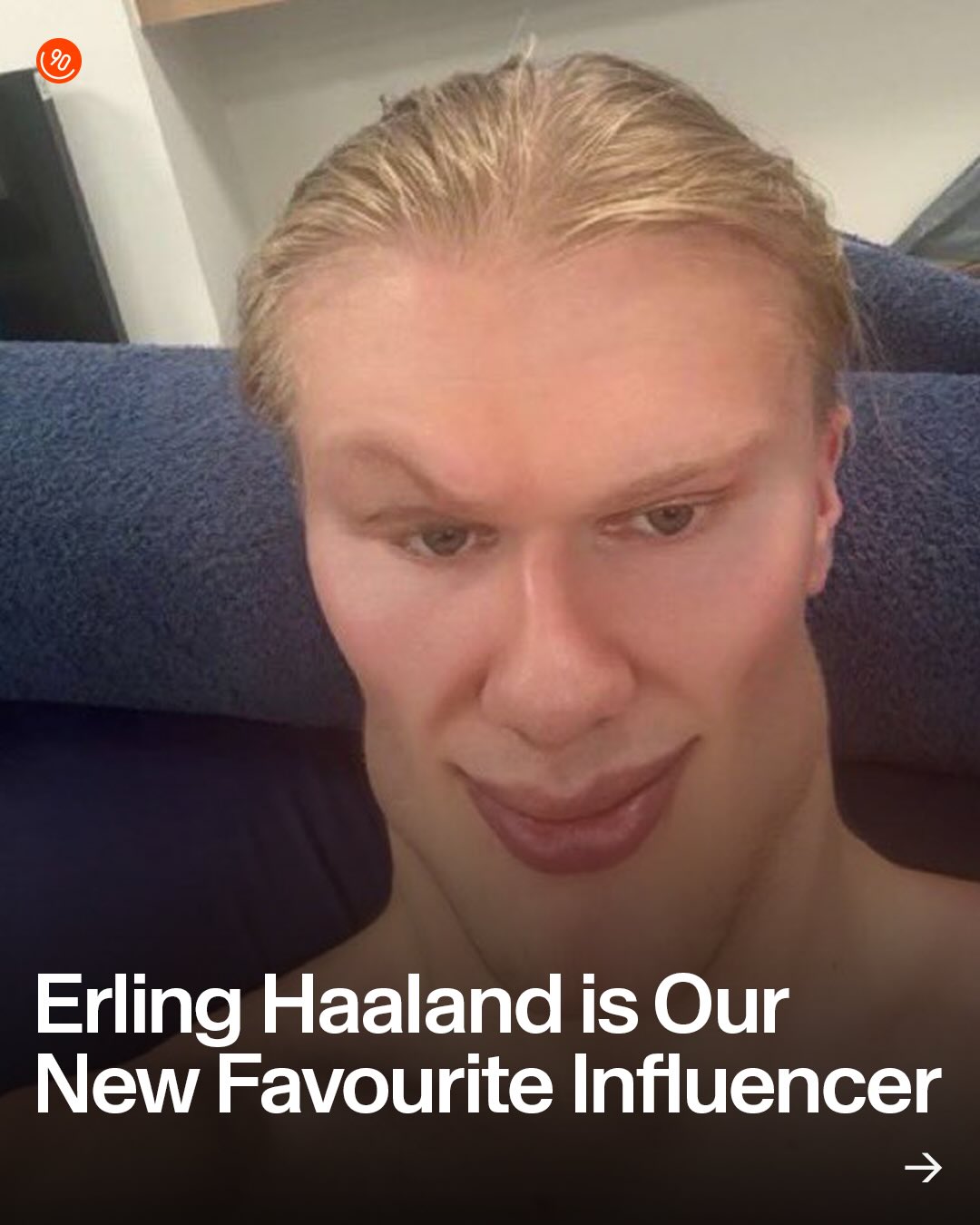 Erling Haaland is one of the game’s greatest strikers. He’s also a generational poster. Footballers, they’re just like us.