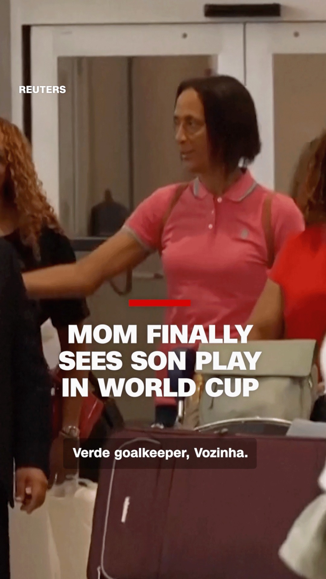 The mother of Cape Verde goalkeeper Vozinha traveled to Miami to watch her son play in the World Cup after his emotional comments about her being unable to attend due to visa costs went viral.