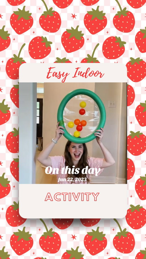 #onthisday I posted this one just 4 days before my sweet Audrey was born 🥹 can’t believe she’ll be 3 in just a few days. It really does go by so fast 😭😭😭 hope y’all enjoy this easy indoor activity for kids! #IndoorActivitiesForKids #KidsActivities #mom #momhack