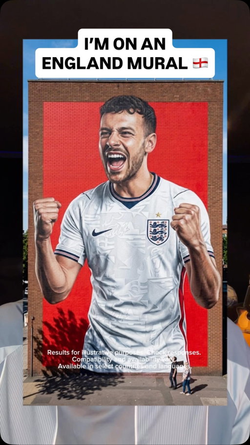 AD @googlegemini TURNED ME INTO AN ENGLAND PLAYER 🤩 Try it out for yourself!! #football #england