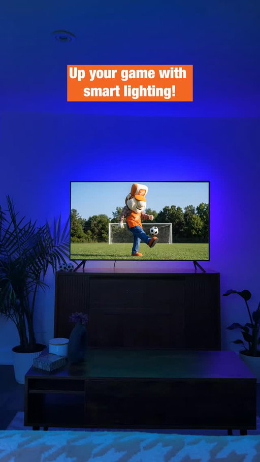 Bring stadium energy to your viewing party with LED strip lighting!✨⚽