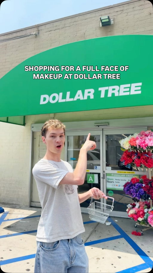 Shopping for a full face of makeup from Dollar tree 💰💄 

#makeup #viralmakeup #makeupchallenge #dollartree #beauty