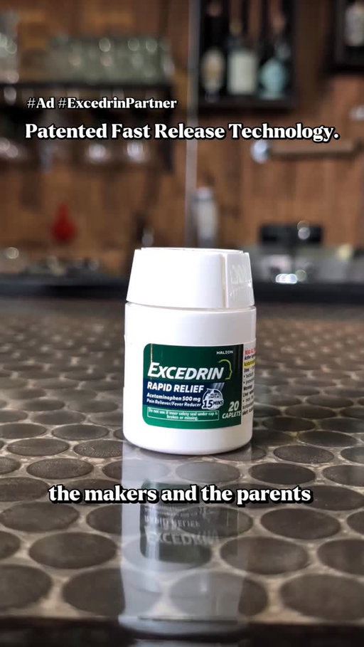#ad #ExcedrinPartner Don't let a headache break your rhythm, especially on a double shift. Keep the momentum going with @Excedrin Rapid Relief where relief starts in 15 minutes. Perfect for anyone who has to keep it moving. Use as Directed #ExcedrinRapidRelief