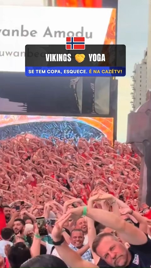 A TORCIDA DA NORUEGA É ABSURDA! 🇳🇴🇳🇴 OS VIKINGS REMARAM E FIZERAM ATÉ YOGA NA TIMES SQUARE!

📹: alexnyc29 / ultras_clips

🚨 𝐒𝐄 𝐓𝐄𝐌 𝐂𝐎𝐏𝐀, 𝐄𝐒𝐐𝐔𝐄𝐂𝐄! É NA CAZÉTV! 🤩📺

#CoberturaCazéTV #CopaNaCazéTV #Noruega #cztv37