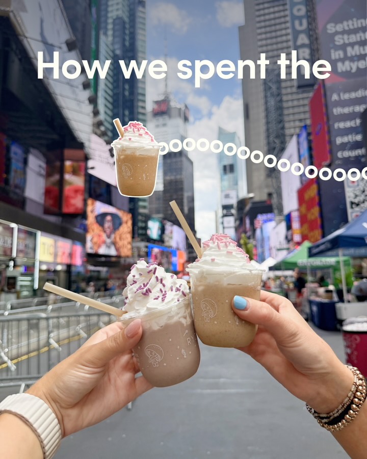 Spent the loooongest day of the year doing all our favorite things with all our favorite people (our community) 🌞🧡 Swipe for the highlights ➡️

Re-fueling post-yoga at the RYZE truck with our Namaste Ube slushie 💜🤤 Will forever dream about these…

Incredible yoga sessions from sunrise to sunset! Got a cool view of the yogis 🧘📸✨

Chatting with our community, photo-ops, and creating content in the middle of Times Square was such a blast 🥳

Oh, and we mayyyy or may not have had an epic billboard moment at the end of the day (more to come 👀) Cheers to a great summer ahead! ✌️🌞 #SolsticeTSQ #RYZEOnTheRoad