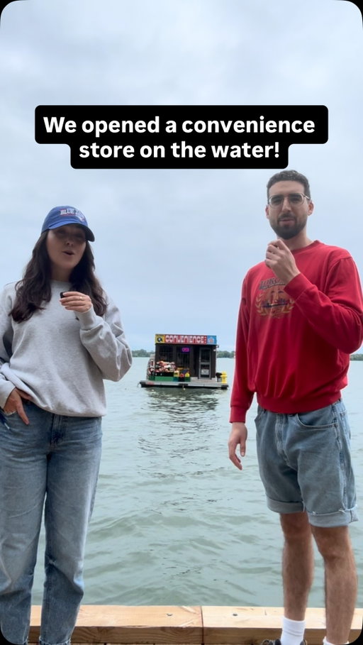 We opened a convenience store on the water! #toronto #torontolife #toronto_insta #downtowntoronto #torontoart