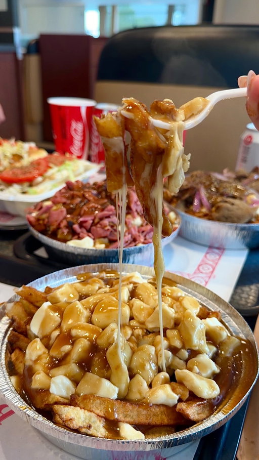 poutine lovers this one’s for you!!

dare I say @lapoutinerieduquartier poutine is better than most of montreal’s top spots especially at this price point. the sauce, the cheese, the fries…they hit it all wow😍 we also tried other menu items which were all delicious (especially that burger). definitely worth the drive just outside of mtl (located in saint eustache) ! have you tried this place yet?! 🙌🏼