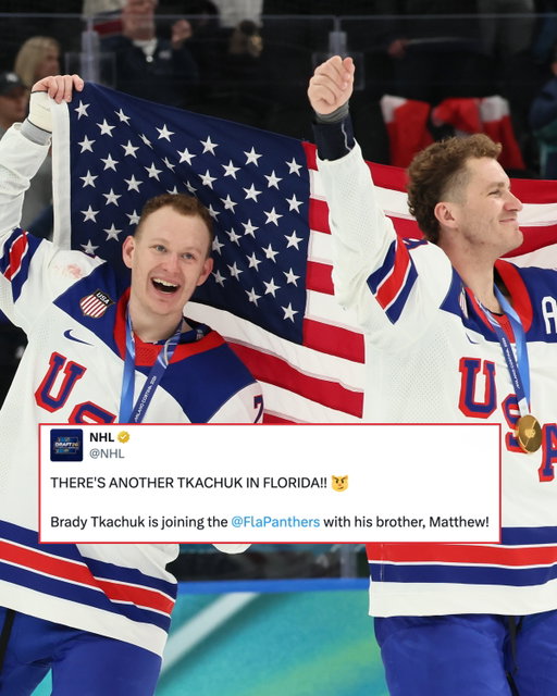 After winning gold at the 2026 Winter Olympics, Brady and Matthew Tkachuk are teammates once again with the Florida Panthers. 😤