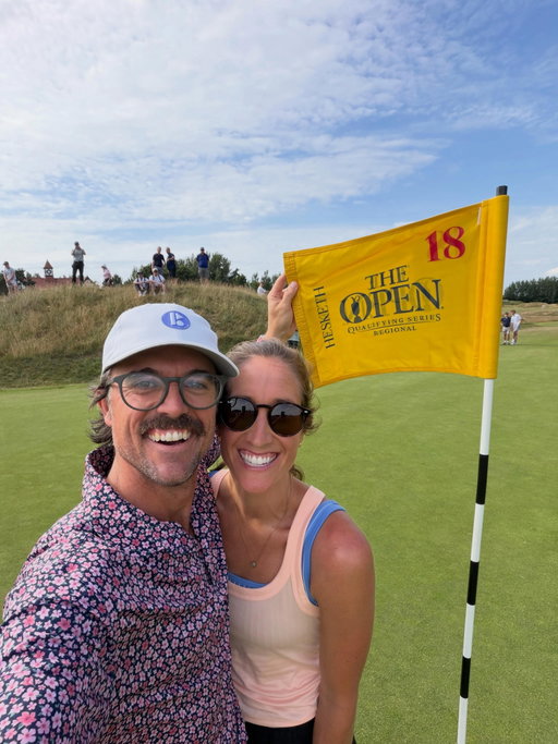 We are moving on to final qualifying for @theopen!!!!! I definitely didn’t see shooting 68 and tying for 1st but that’s golf. Tomorrow I will do a more thorough recap because there is a lot to unpack!! 

Shoutout to @heskethgolfclub for being an amazing host and for everyone that came out and watched. The support was amazing and played a big part in me playing as well as I did! 

Next week Wesley and I are 36 holes away from playing in a major. LETS GO!!!

Side note: we played 18 as a par 4.