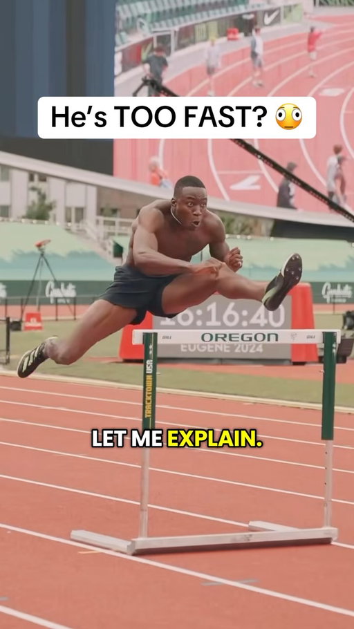 Who woulda thought you can be too fast in track and field 😂 #trackandfield #track #hurdles